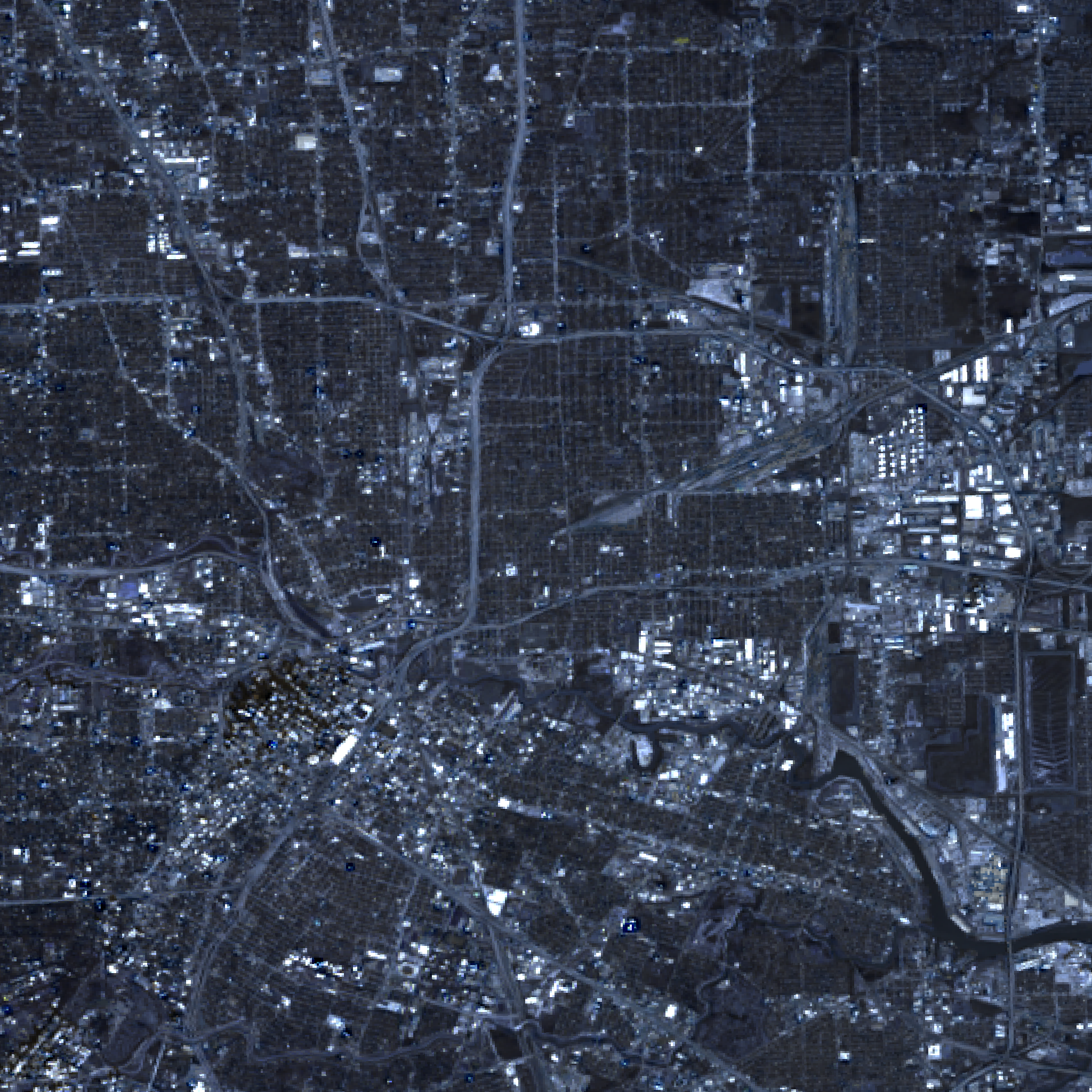 satellite shot of Houston Tx
